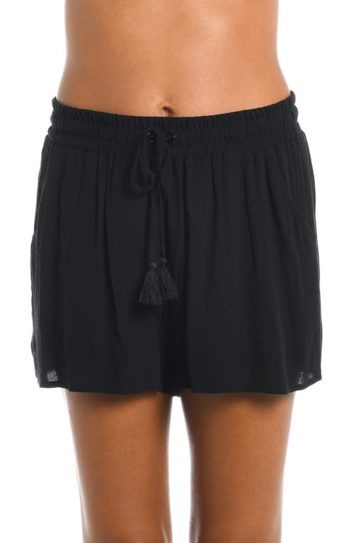 Beach Cover-Up Shorts in Black