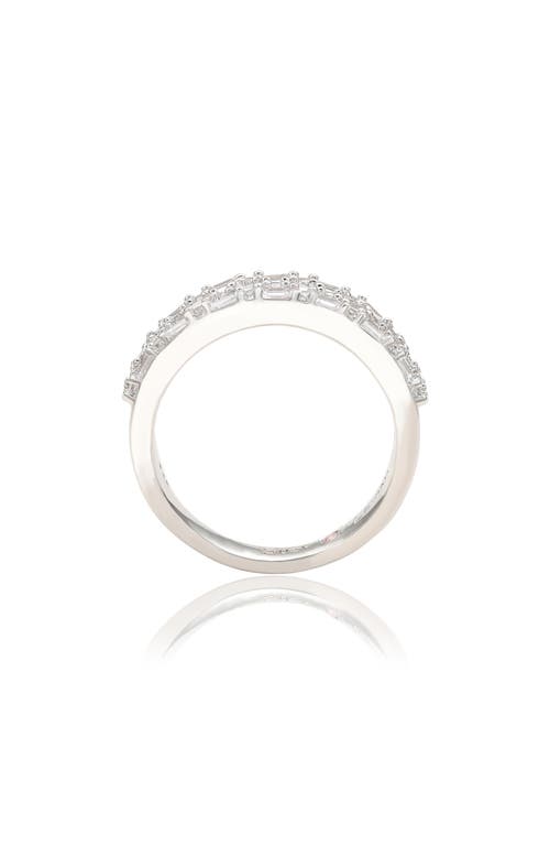 Suzy Levian Sterling Silver Cubic Zirconia Ring In White