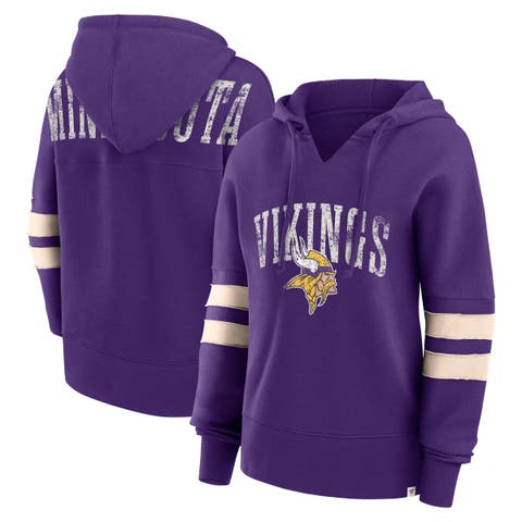 Women's Minnesota Vikings G-III 4Her by Carl Banks Purple Comfy Cord Pullover  Sweatshirt