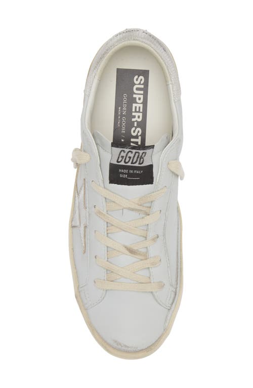 Shop Golden Goose Super-star Low Top Sneaker In Grey/silver