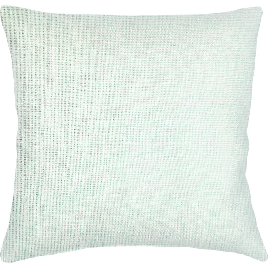 Anaya So Soft Linen Euro Pillow With Down Alternative Insert In Bright Aqua