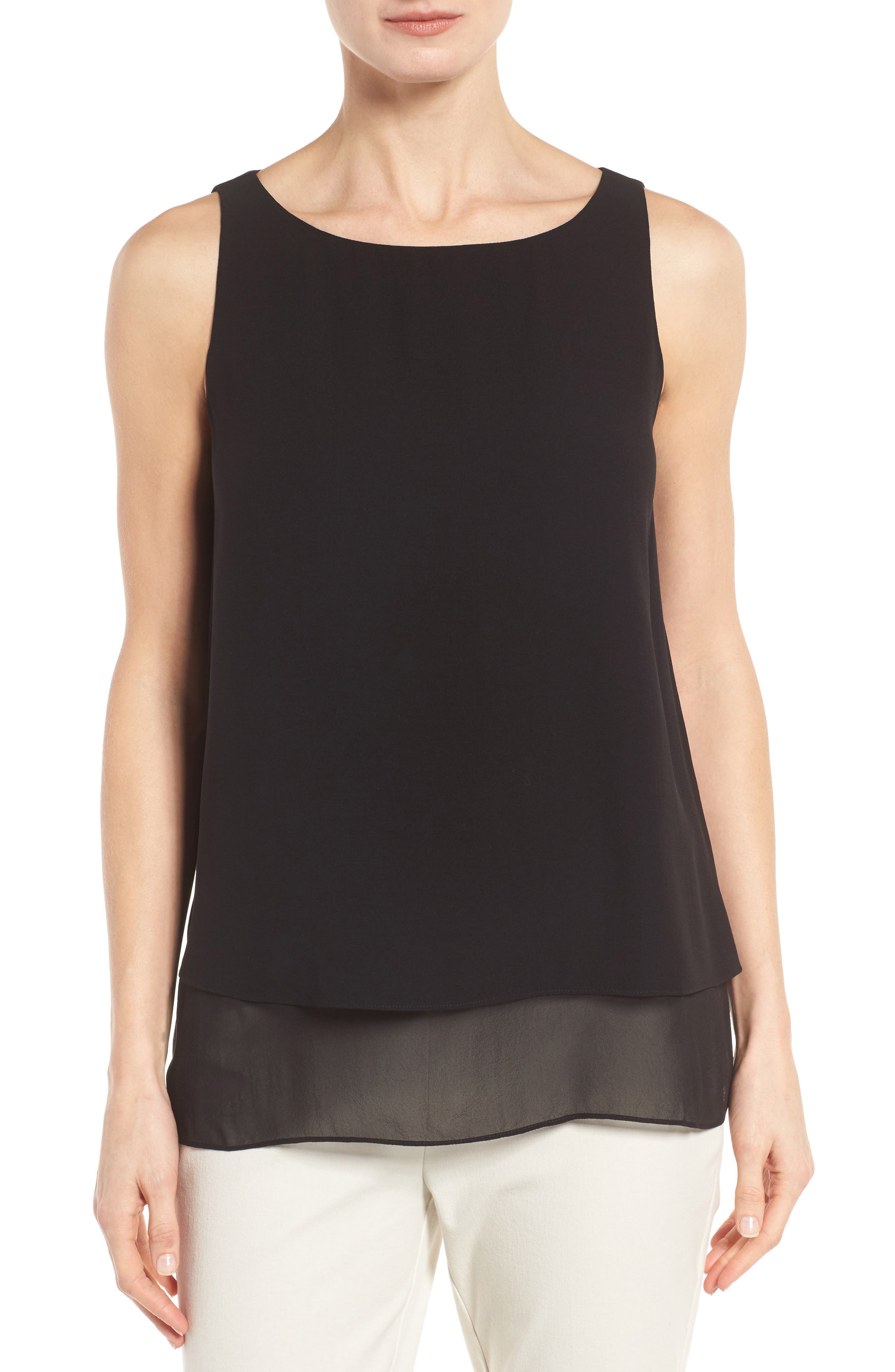 silk georgette tank
