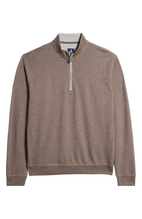 Johnnie-o Sully Quarter Zip Pullover In Maple