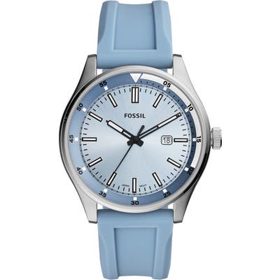 Fossil Belmar Silicone Strap Watch, 4m