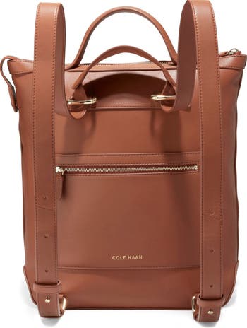 Grand Ambition Small Convertible Luxe Backpack in Dark Orange