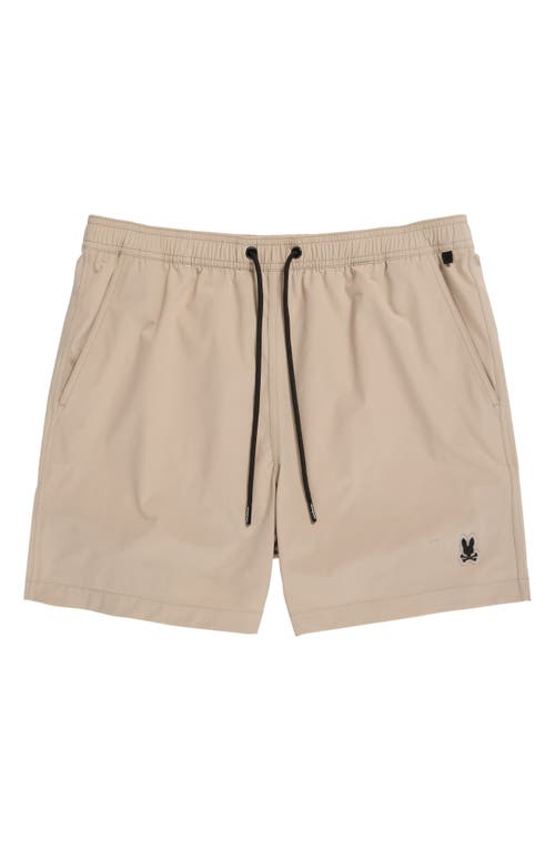 Psycho Bunny Palm View Hydrochromic Swim Trunks In Stone