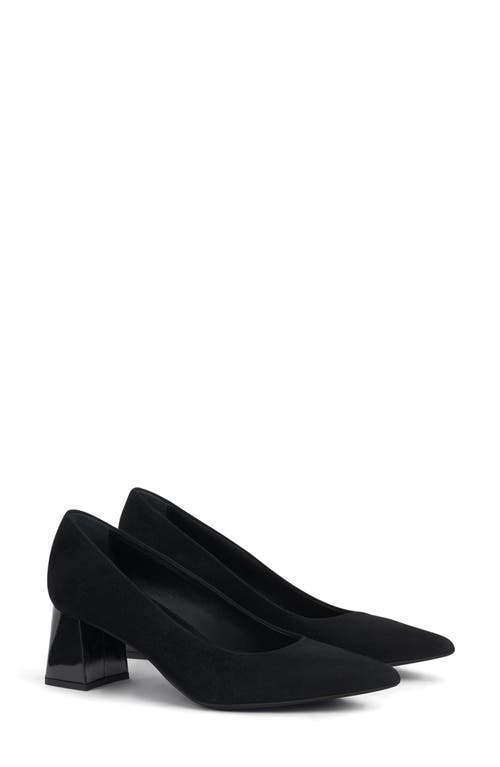 Shop Agl Attilio Giusti Leombruni Agl Tracy Block Heel Pump In Nero-nero