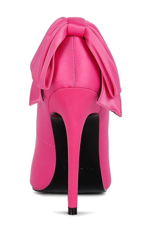 Rag & Co Hornet Bow Pump In Fuchsia