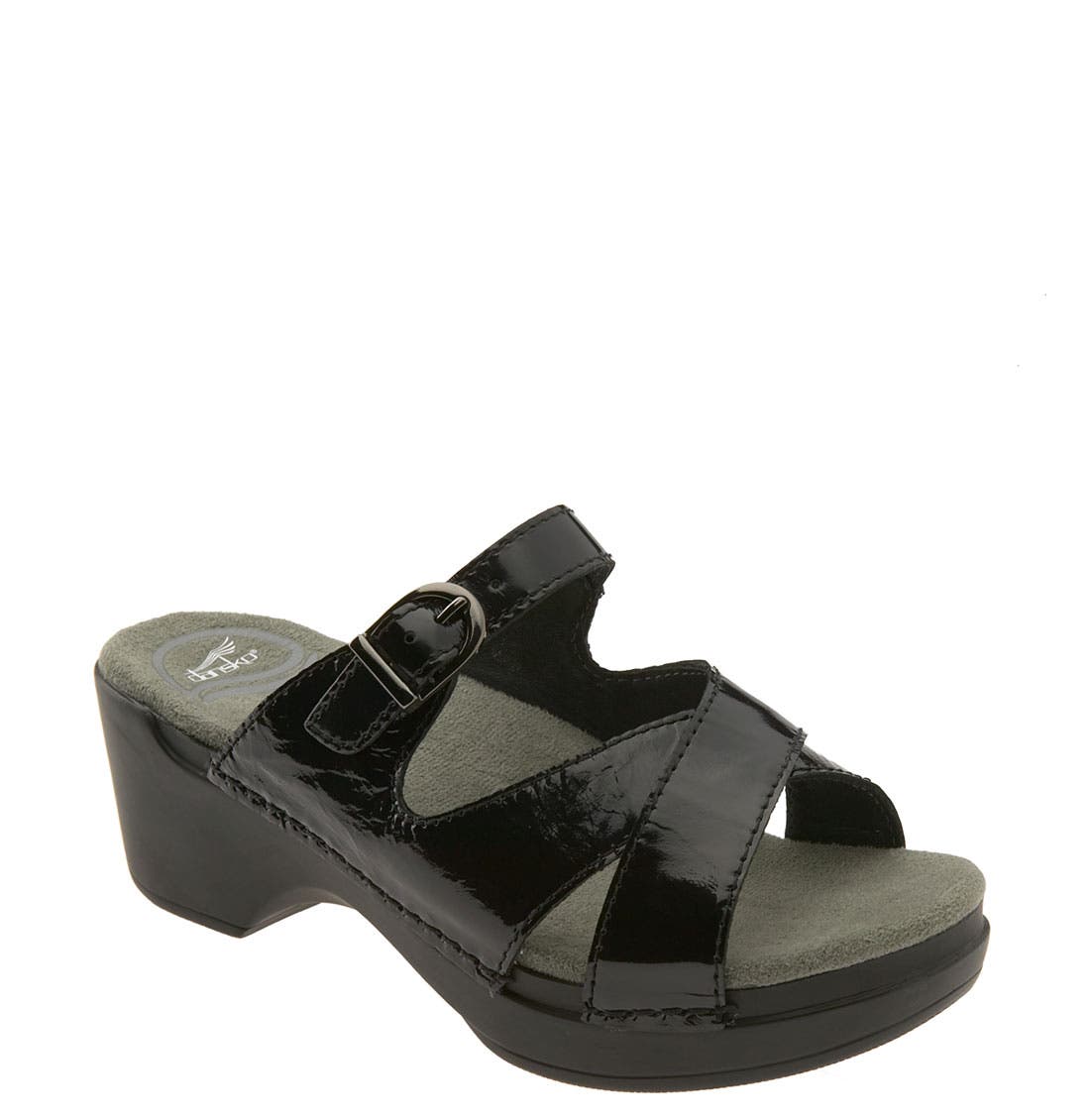 dansko patent leather sandals