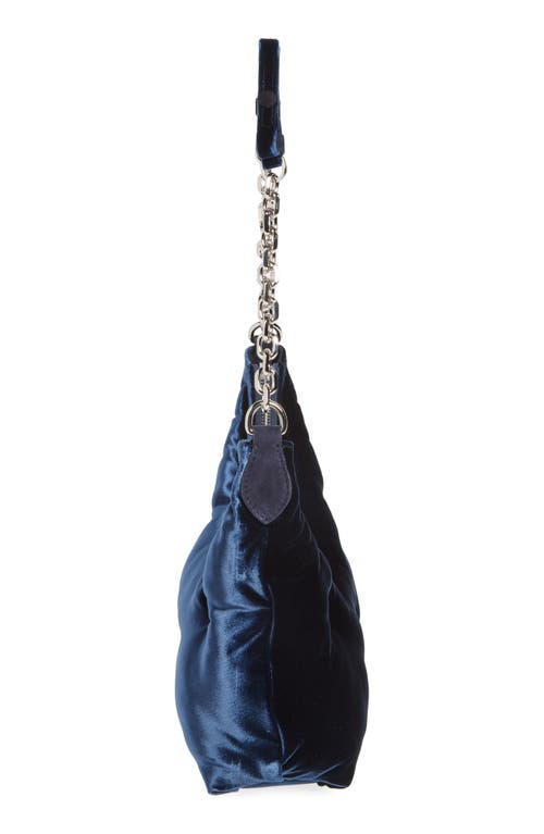 Maison Margiela Small Glam Slam Velvet Hobo Bag In Cosmo