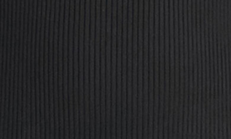 Maggy London Rib Long Sleeve Midi Sweater Dress In Black