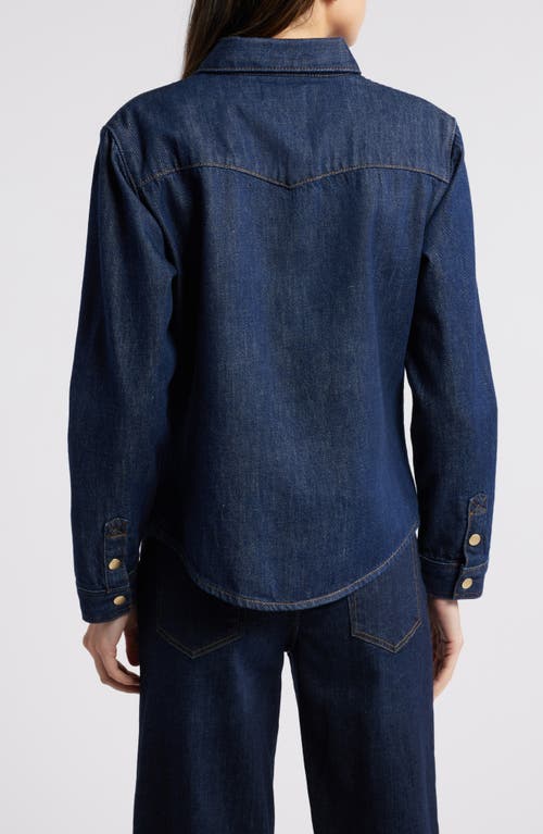 Shop Frame Heritage Denim Shirt In Rinse