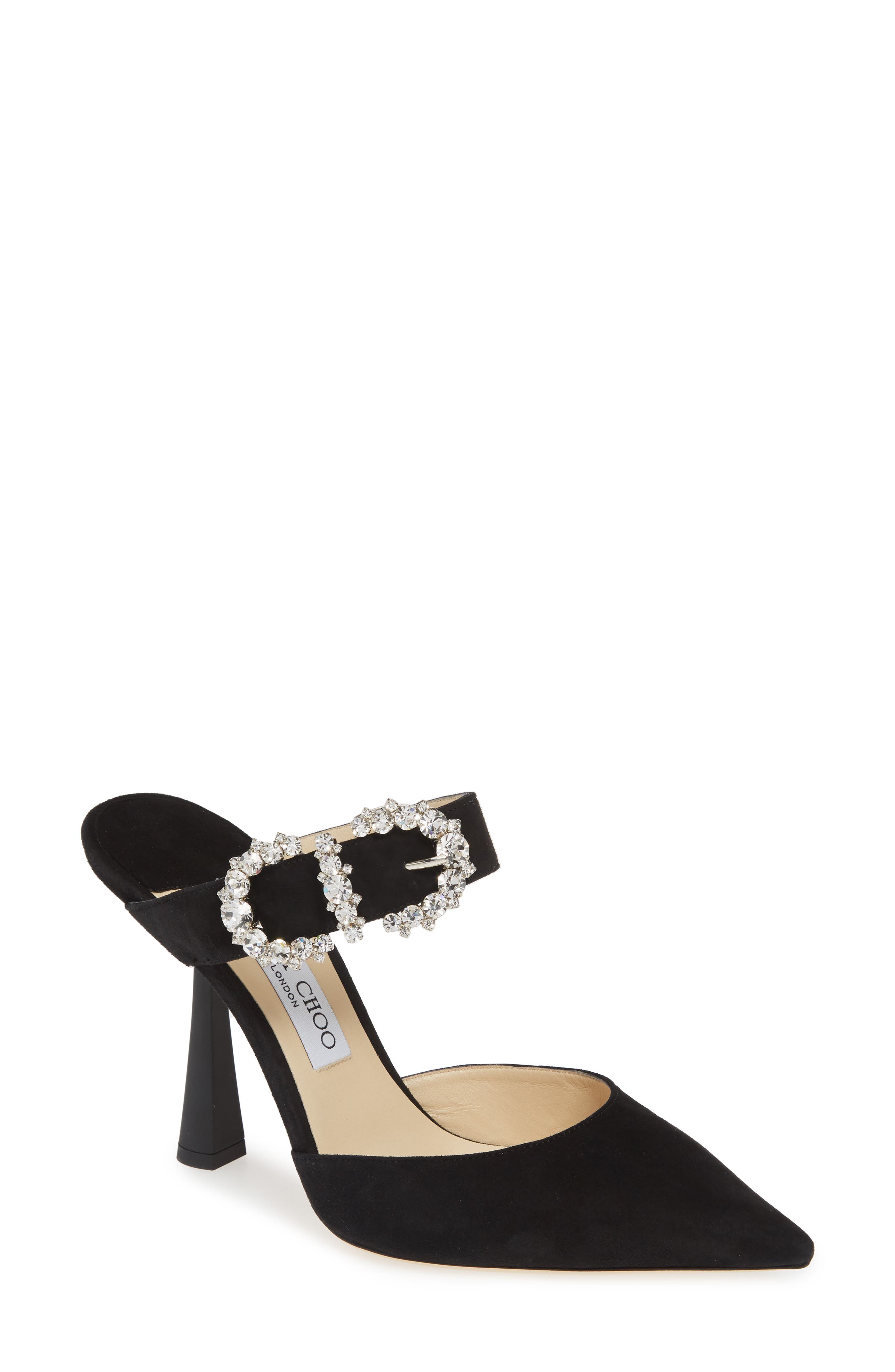 Jimmy Choo Smokey Crystal Buckle Pump - Black