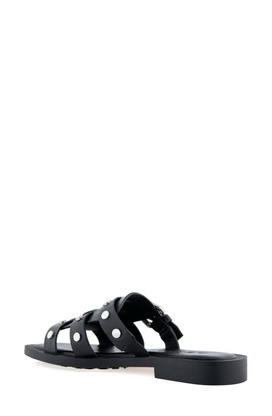 Shop Aerosoles St. Mark's Slide Sandal In Black Leather