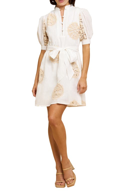 CIEBON CIEBON KHLOE TIE BELT MINIDRESS