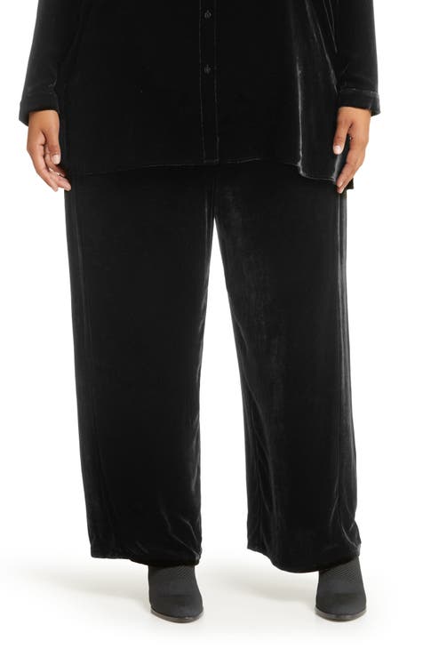 Eileen Fisher Women's Pull On Lounge Pants Black Size L PL Lot 2