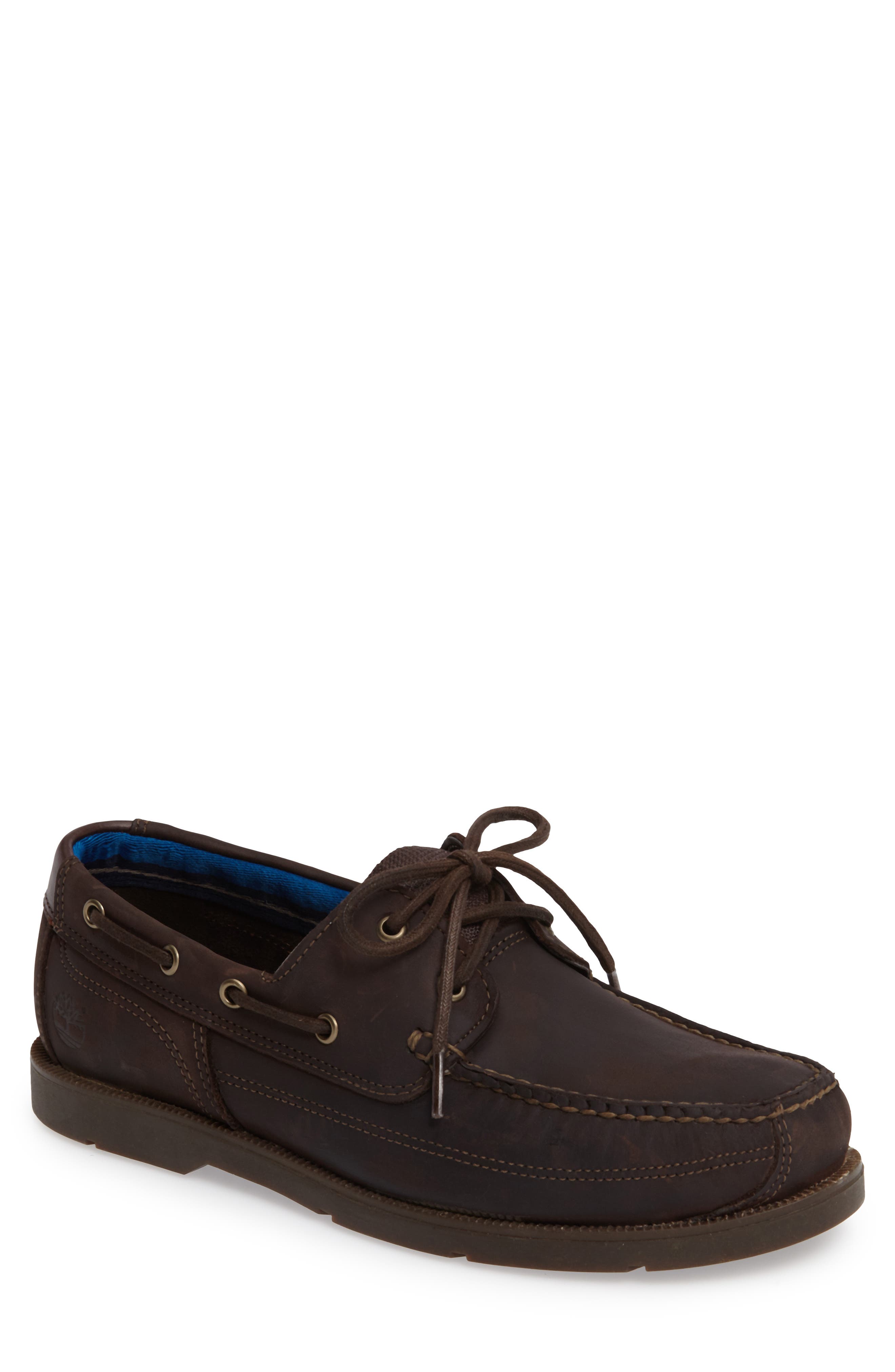 timberland piper cove leather boat shoe