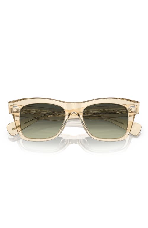 Oliver Peoples Ms. Oliver 51mm Gradient Square Sunglasses in Green at Nordstrom