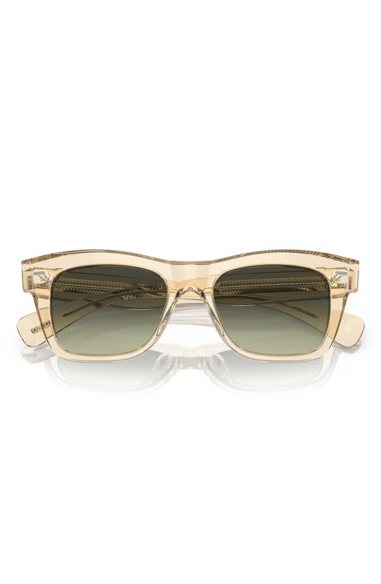 Oliver Peoples Ms. Oliver Gradient Acetate Square Sunglasses In Green