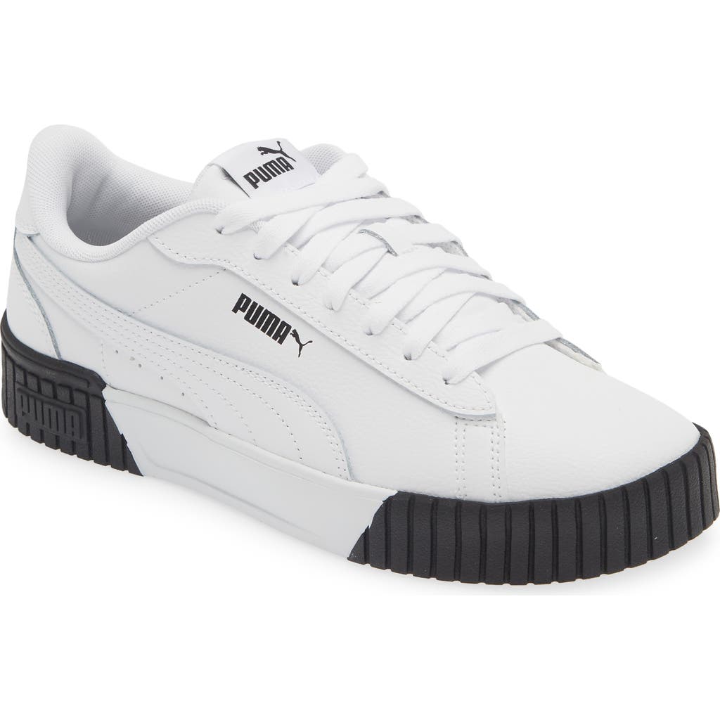 Puma Crew 2.0 Sneaker In White- White-black