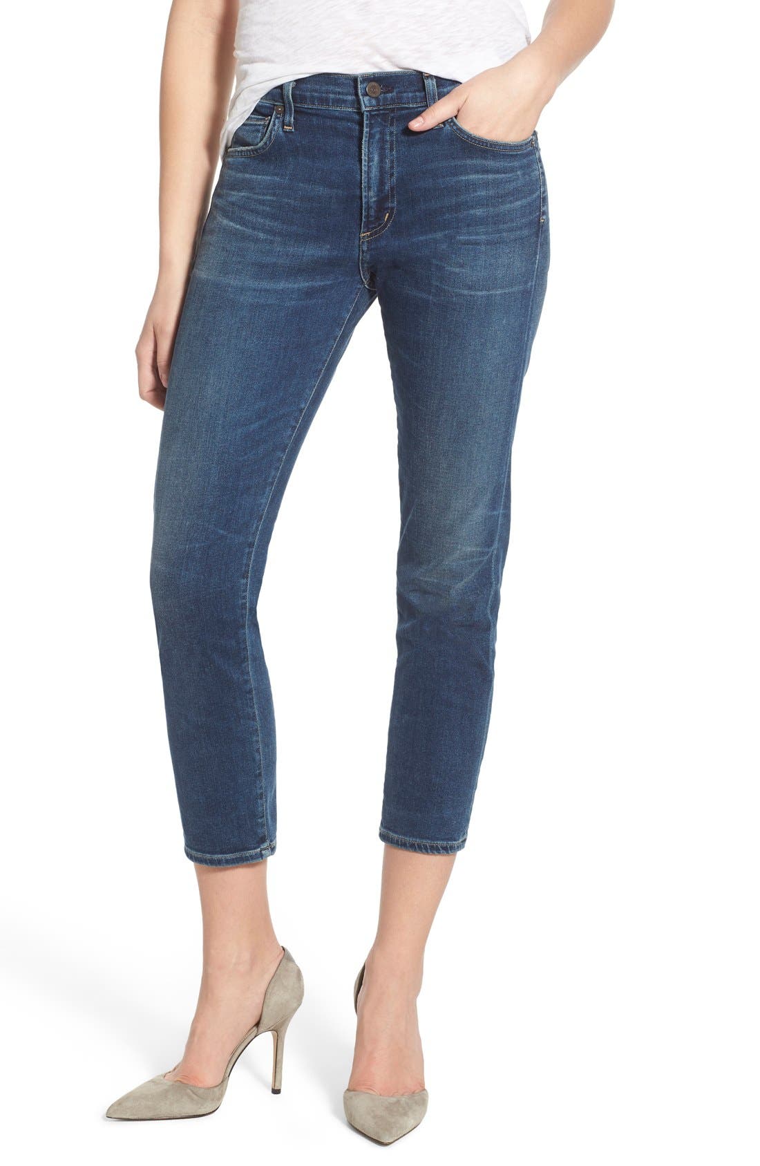 citizens of humanity agnes slim straight jeans