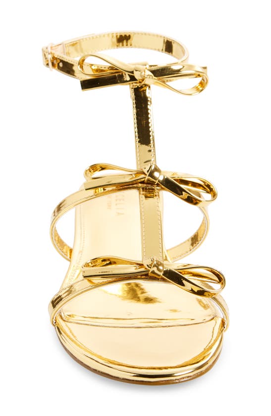 Cecelia New York Anna Strappy Sandal In Dark Gold