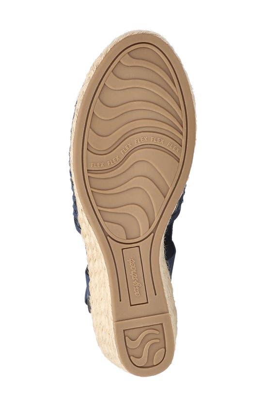 Shop Easy Street Taffy Wedge Pump In Navy