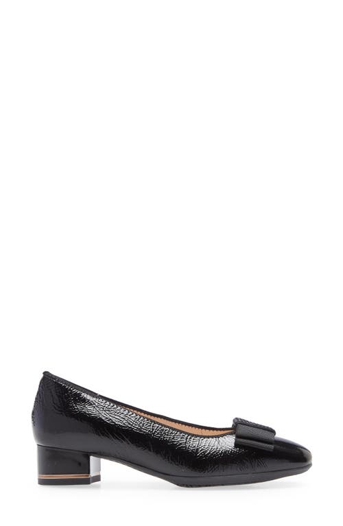 Ara Garnet Suede Pump In Black Vernice/lack/pepitakid