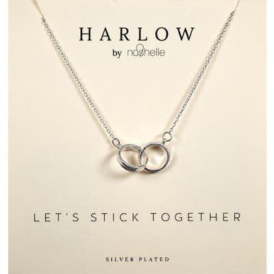 Harlow By Nashelle Interlocking Circles Boxed Necklace