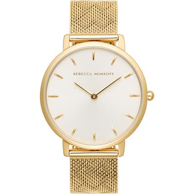 Rebecca Minkoff Major Mesh Hearts Strap Watch, 35Mm