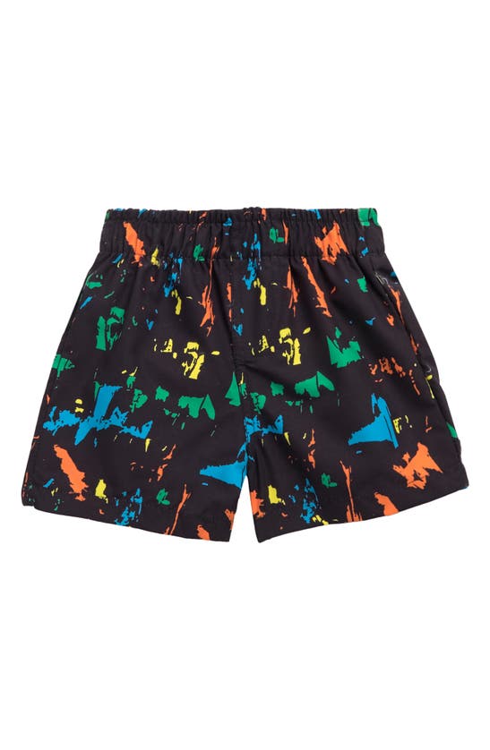 Dot Australia Babies' Paint Splatter Swim Shorts In Black