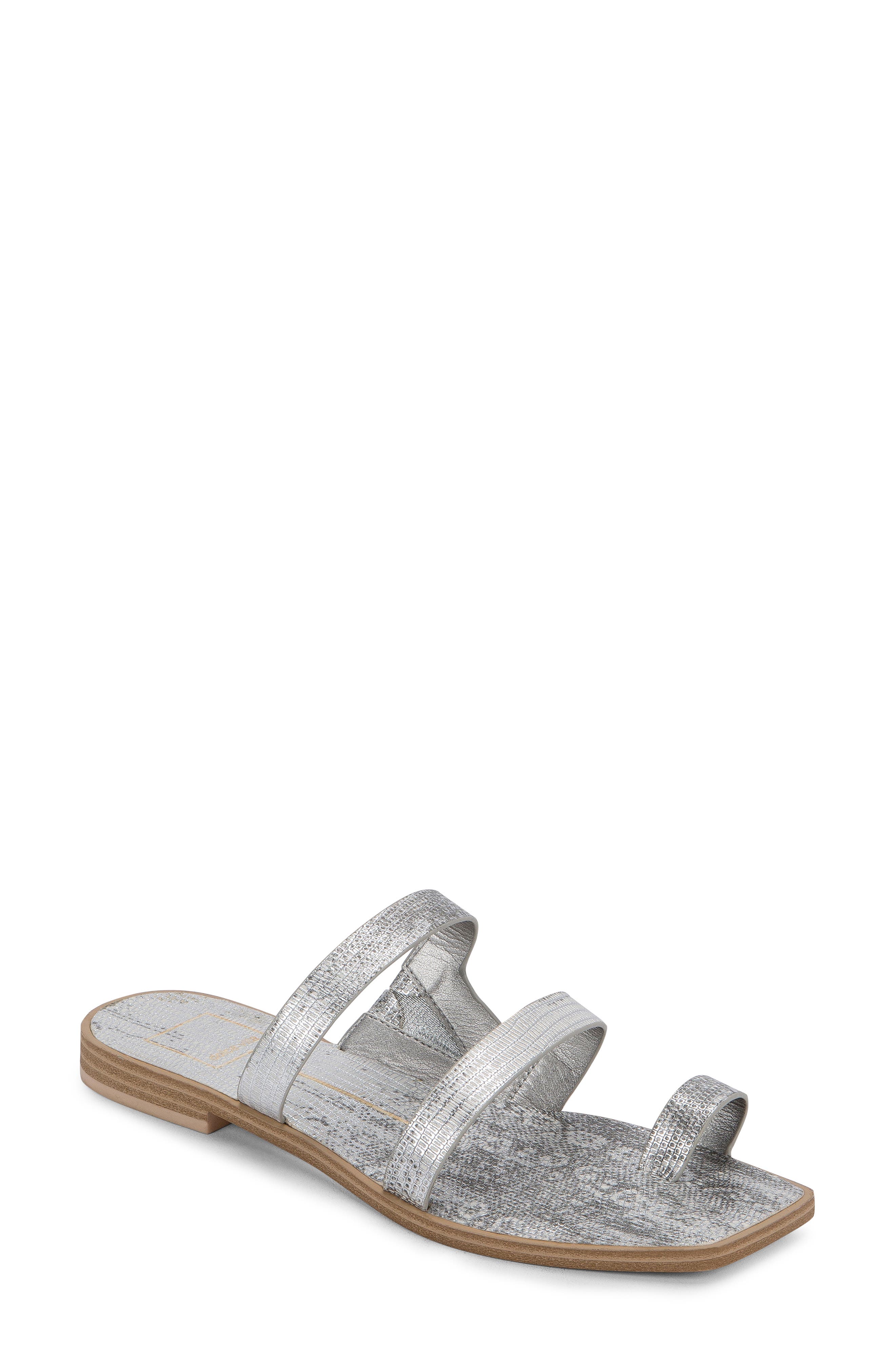 Isala 3 Croc Textured Slide Sandal 