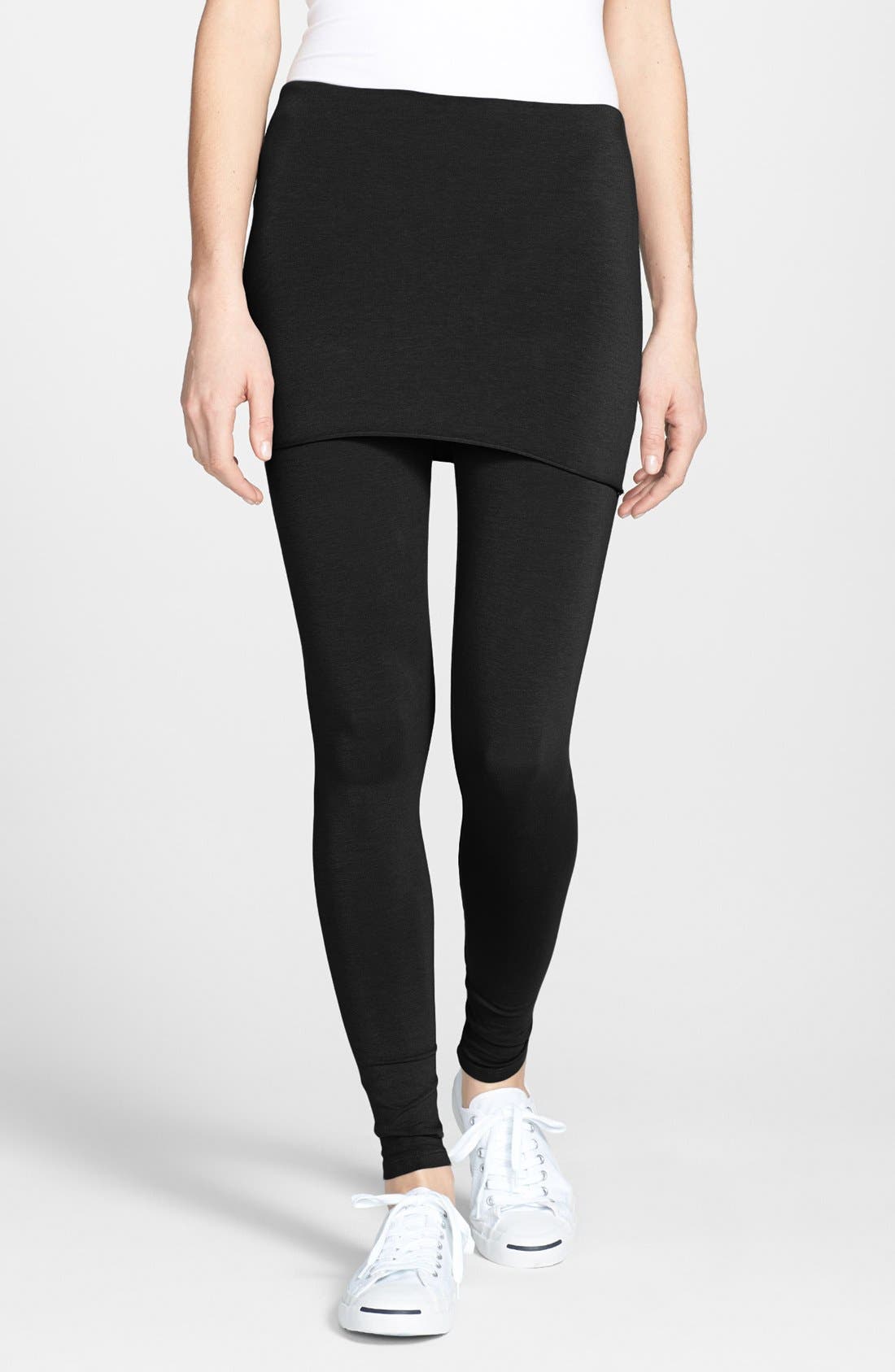 Splendid Jersey Skirted Leggings Nordstrom