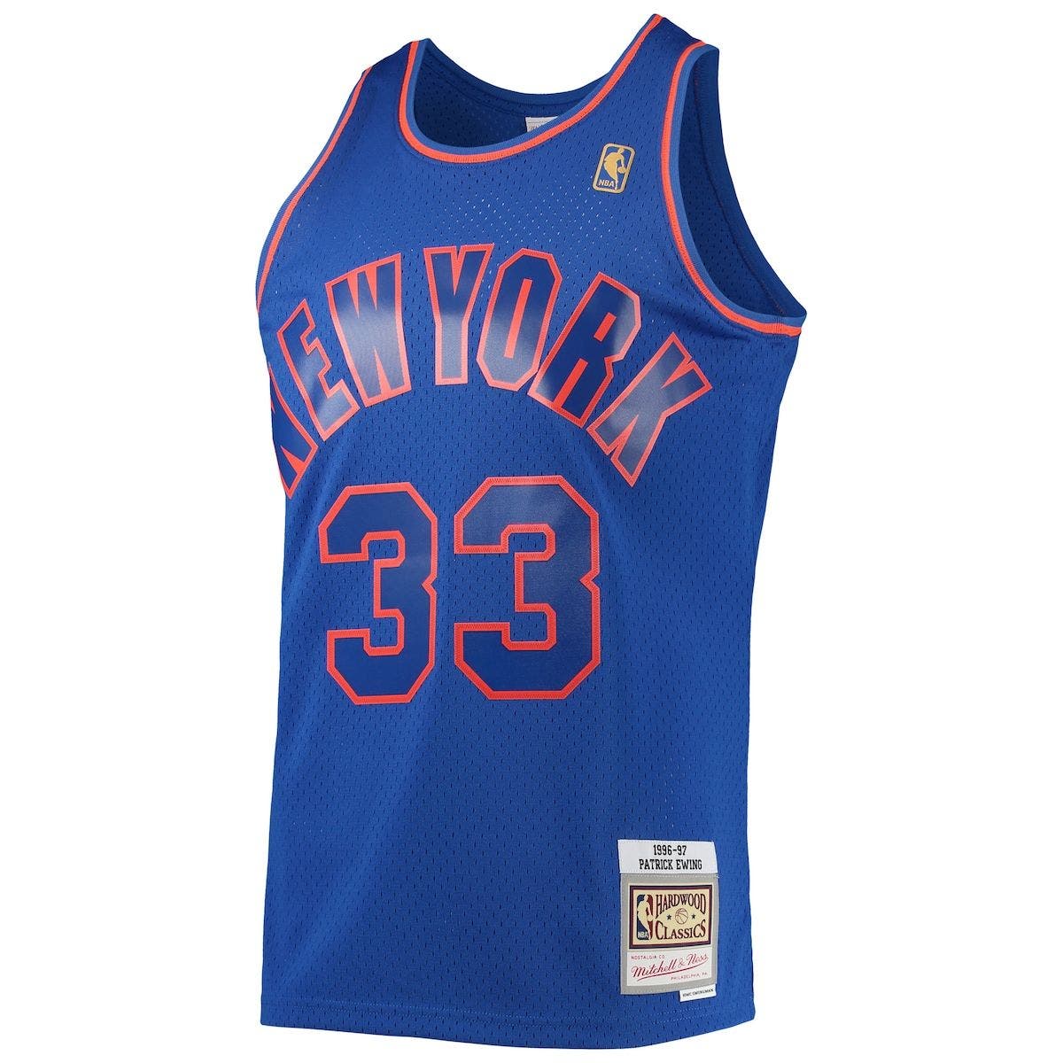 gold patrick ewing jersey