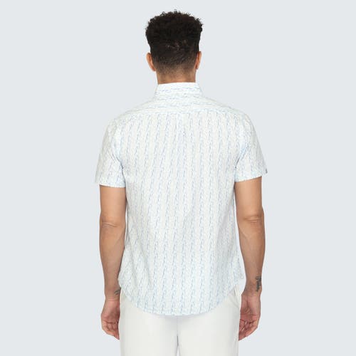 Shop Vustra Waves Short Sleeve Shirt In White