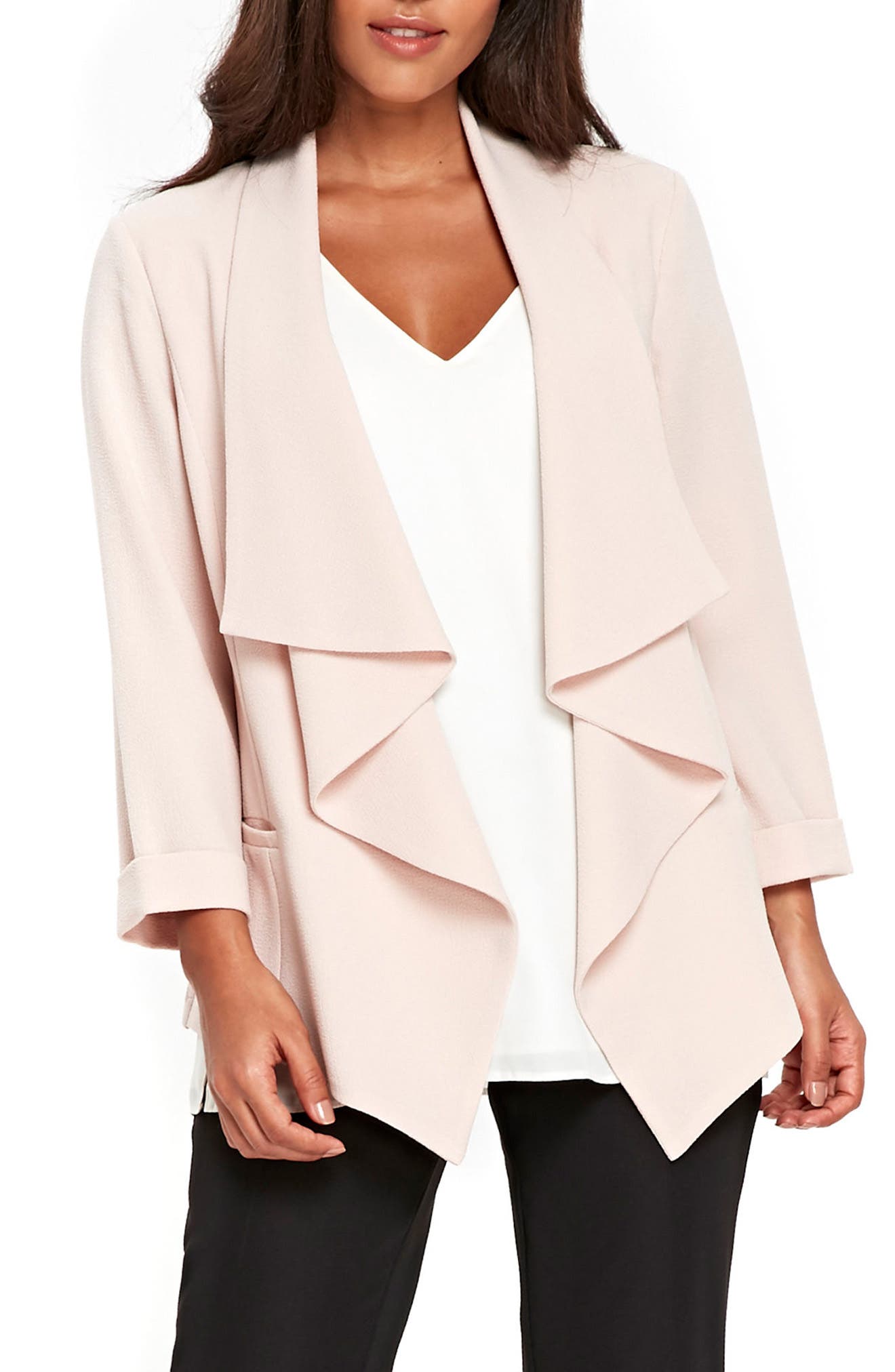 Wallis Drape Front Waterfall Jacket Nordstrom