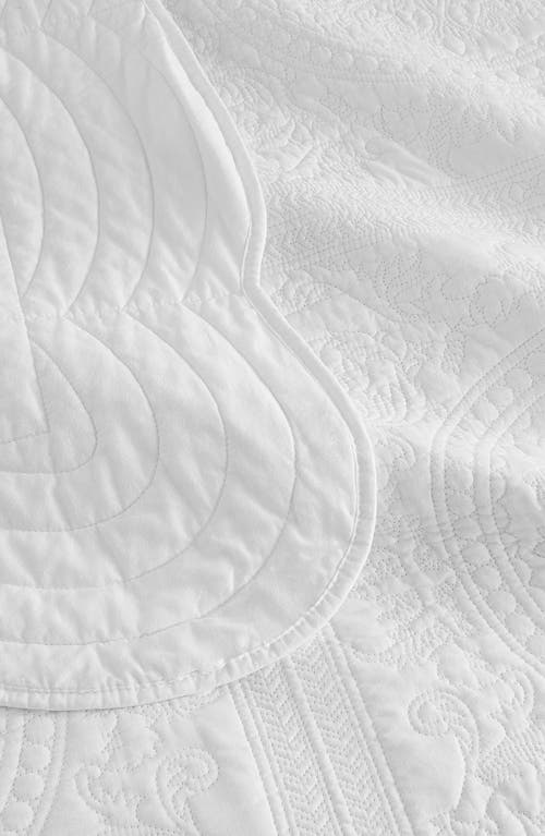 Melange Home Isabella Quilt & Shams Set In White