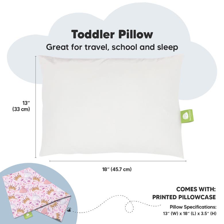 Shop Keababies Toddler Pillow With Pillowcase In Dear Princess