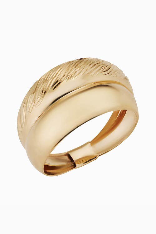 Shop Oradina 14k Gold Archie Duo Ring In Yellow Gold