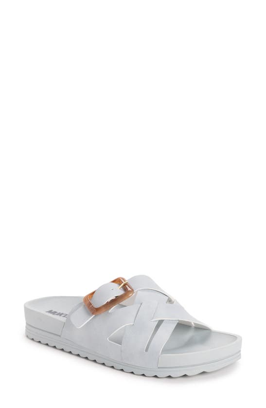 Muk Luks Grand Shayna Slide Sandal In Light Blue
