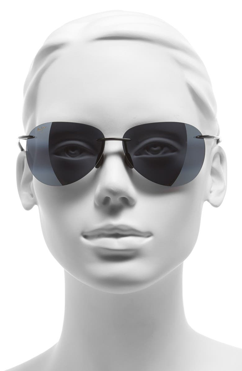 Maui Jim Sugar Beach 62mm Polarized Round Sunglasses | Nordstrom