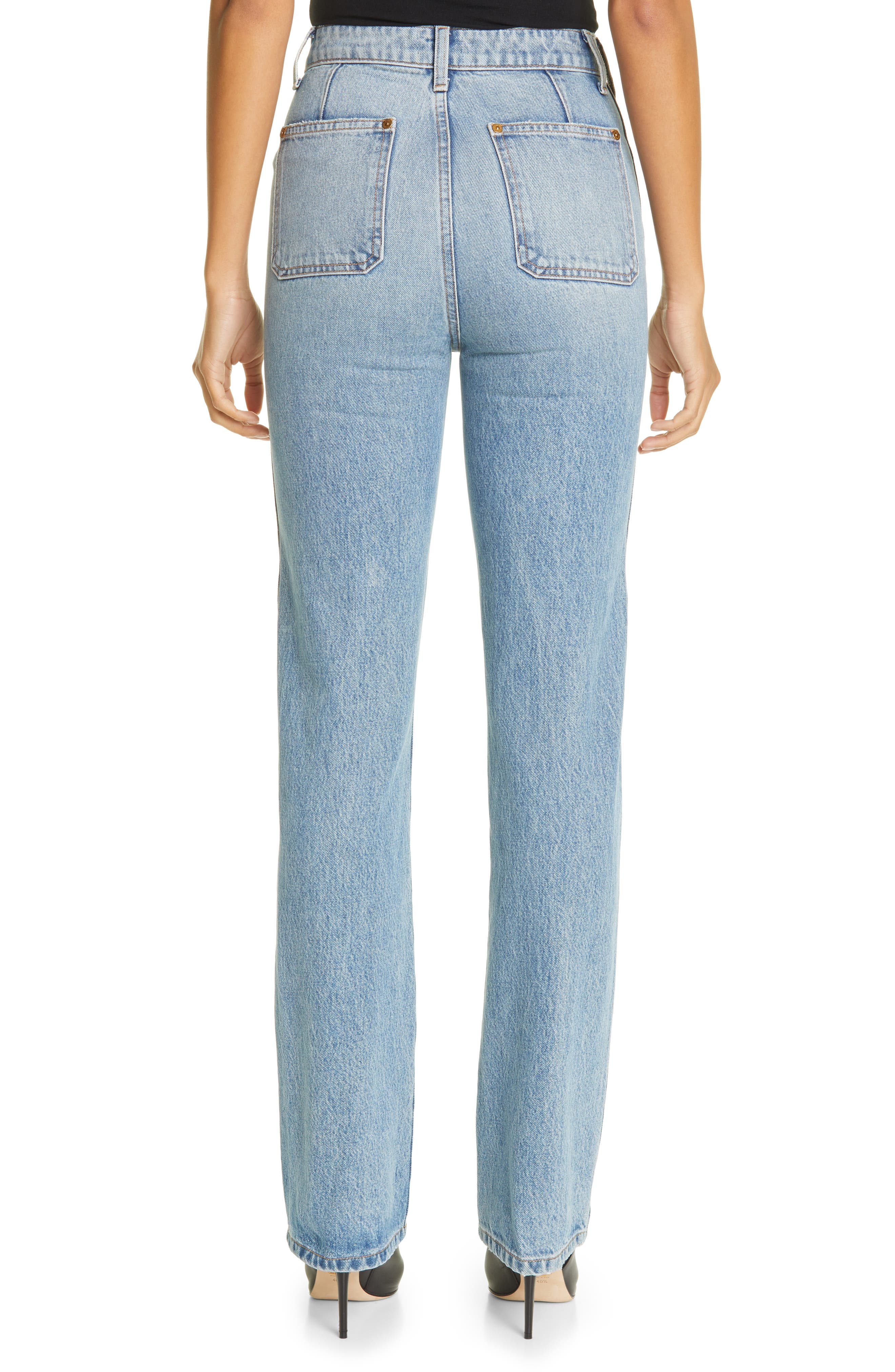 Khaite Isabella High Waist Straight Leg 