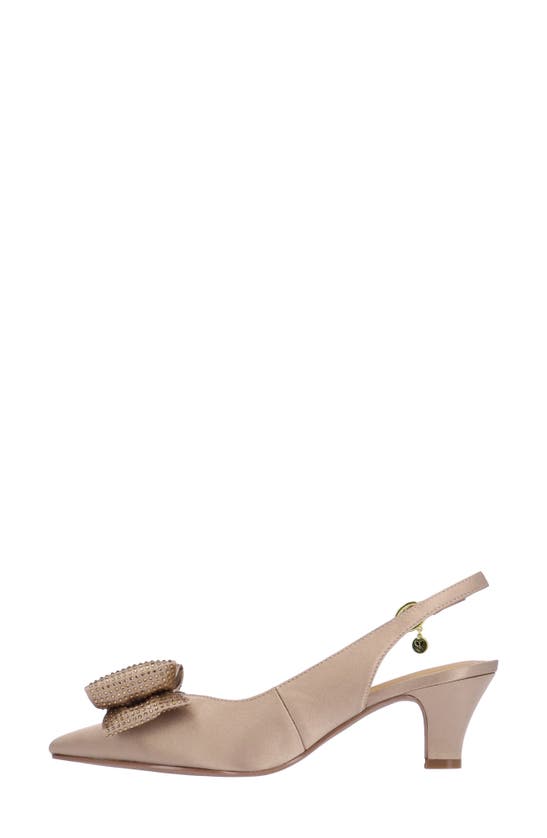 Shop J. Reneé Weslee Slingback Pointed Toe Pump In Beige