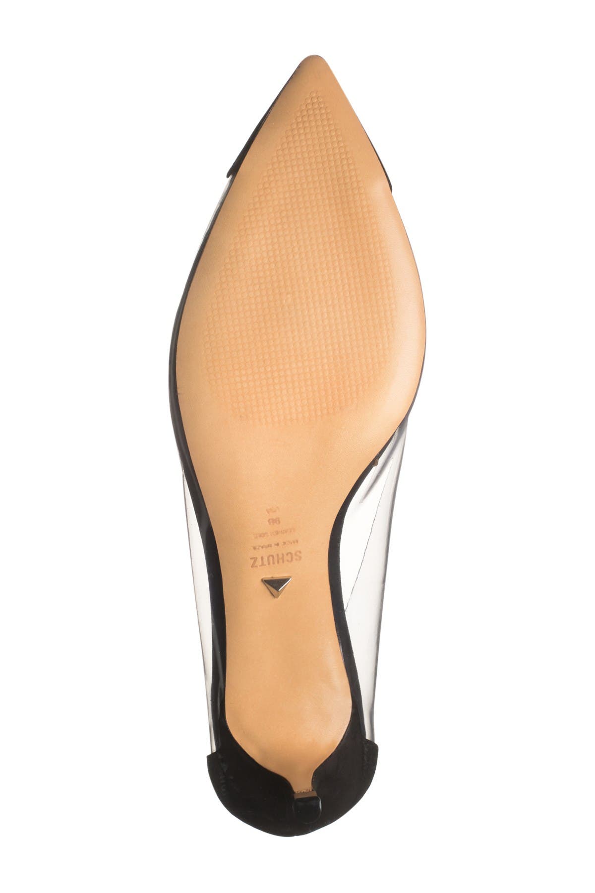 cyou clear pointy toe pump