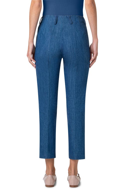 Shop Akris Connor Cotton Stretch Denim Ankle Pants