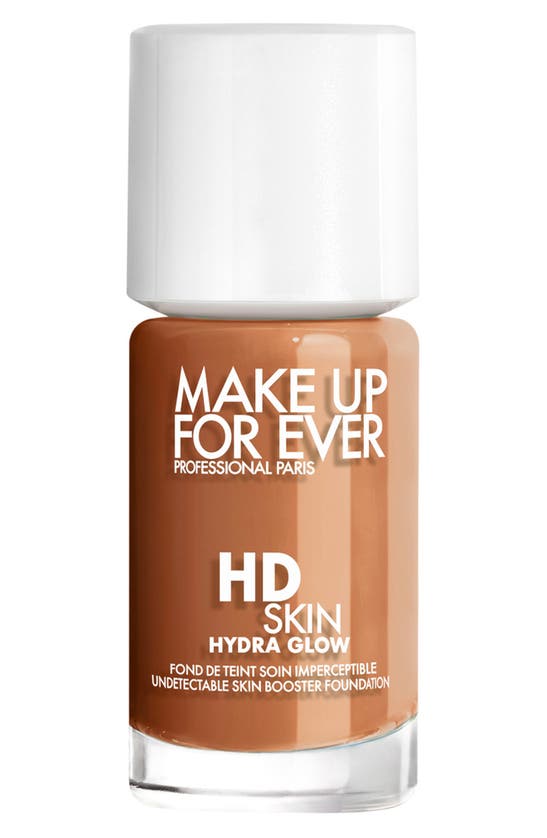 Shop Make Up For Ever Hd Skin Hydra Glow Skin Care Foundation With Hyaluronic Acid In 4y60 - Warm Almond