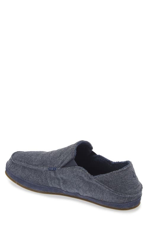 Shop Olukai Moloa Hulu Slip-on In Mood Indigo/mood Indigo