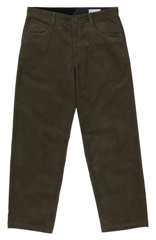 Shop Volcom Frickin' Loose Tapered Corduroy Pants In Wren