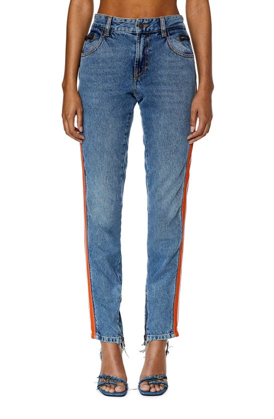 Shop Diesel ® Vision Stripe Skinny Jeans In Denim