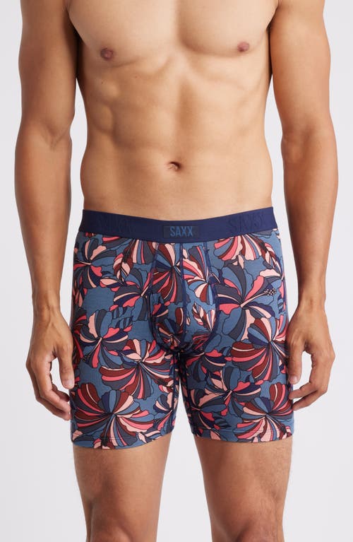 SAXX Vibe Xtra Super Soft Boxer Briefs in Flower Pop-Twilight 